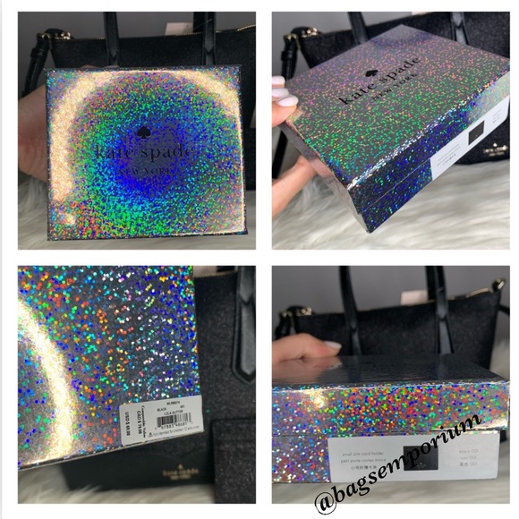Kate Spade LG Glitter Tote / Wallet 3 piece set - Picture 15 of 16